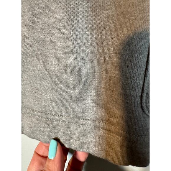 J.  Crew Gray Long Sleeve Button Henley Cotton Blend Sweatshirt Women Sz S - Picture 10 of 10